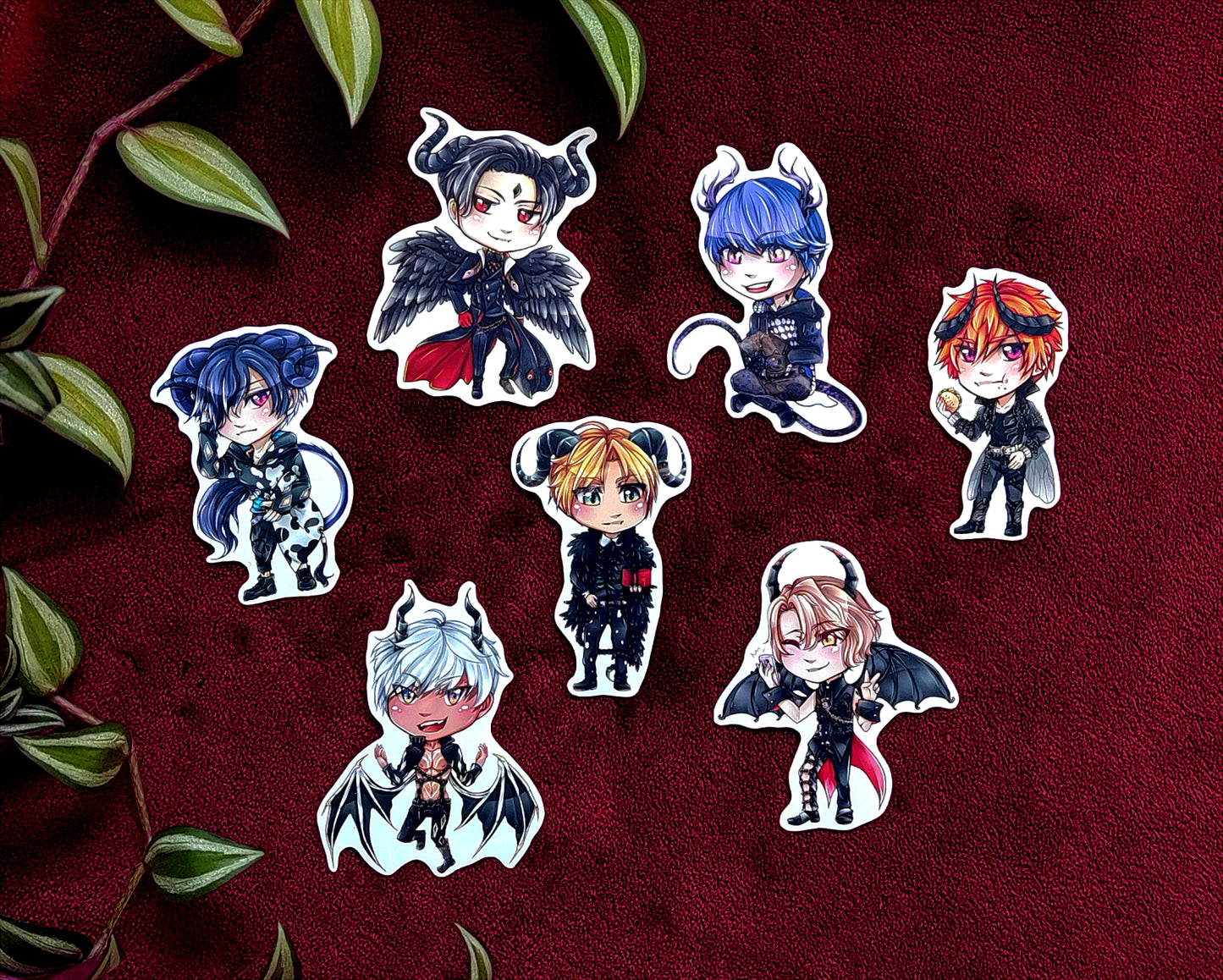 Obey Me! Characters Stickers | Otome Game