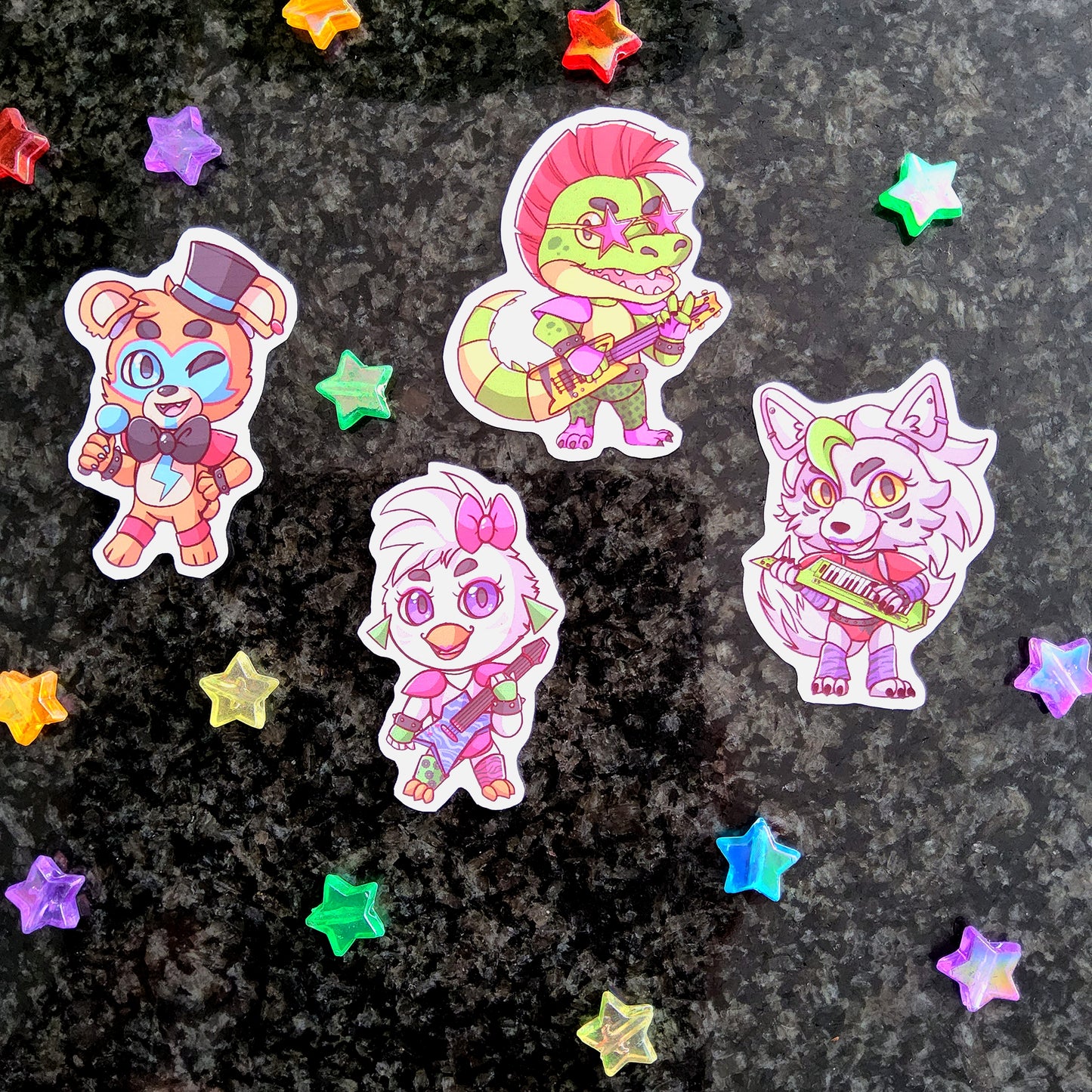 FNAF Classics & Security Breach - Sticker Pack