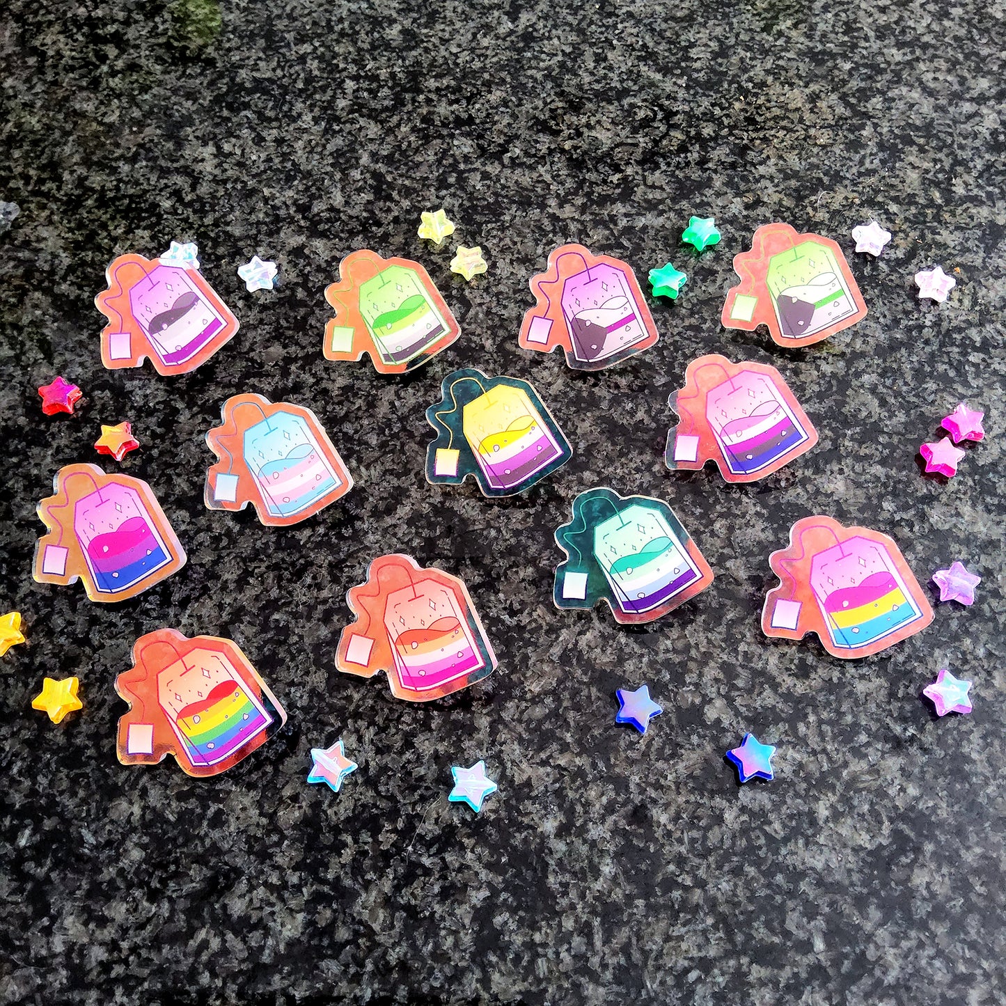' LGB-Tea Holo-Acryl Pin