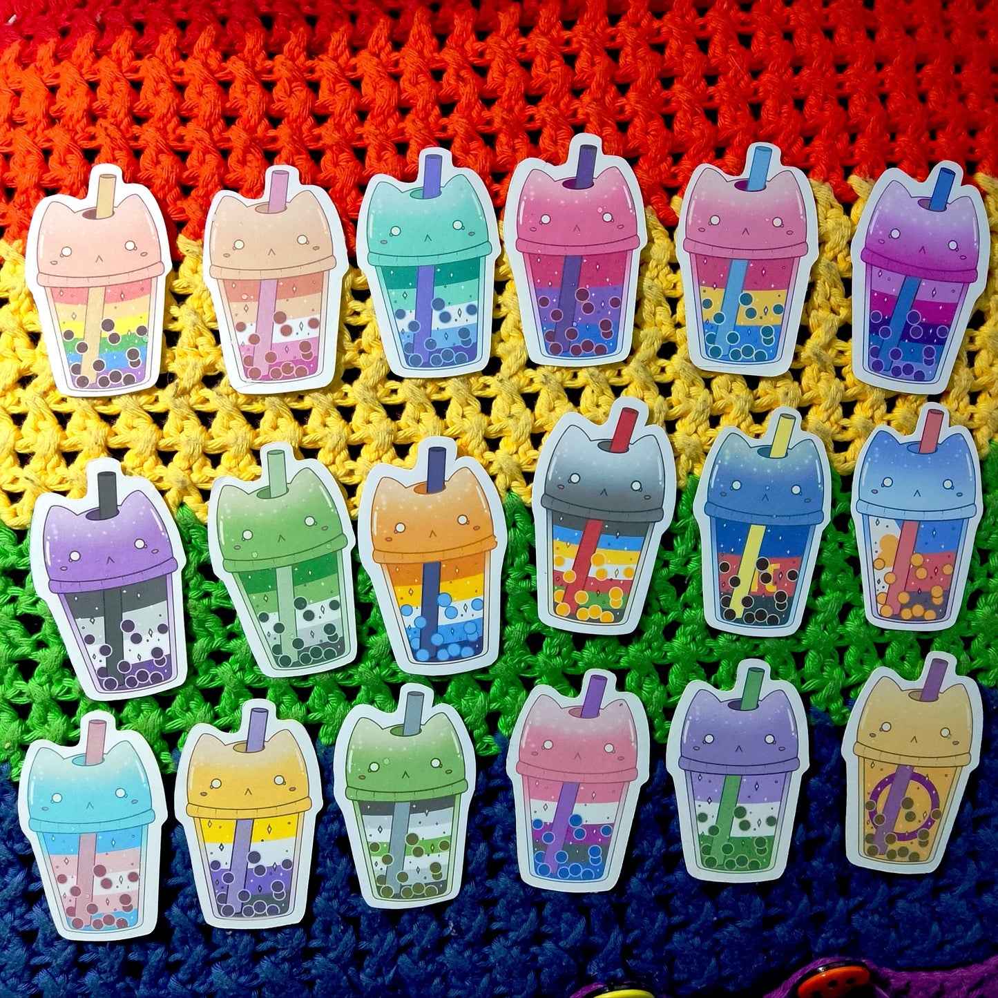 ' LGBubble-Tea Sticker | Queer | LGBTQ+