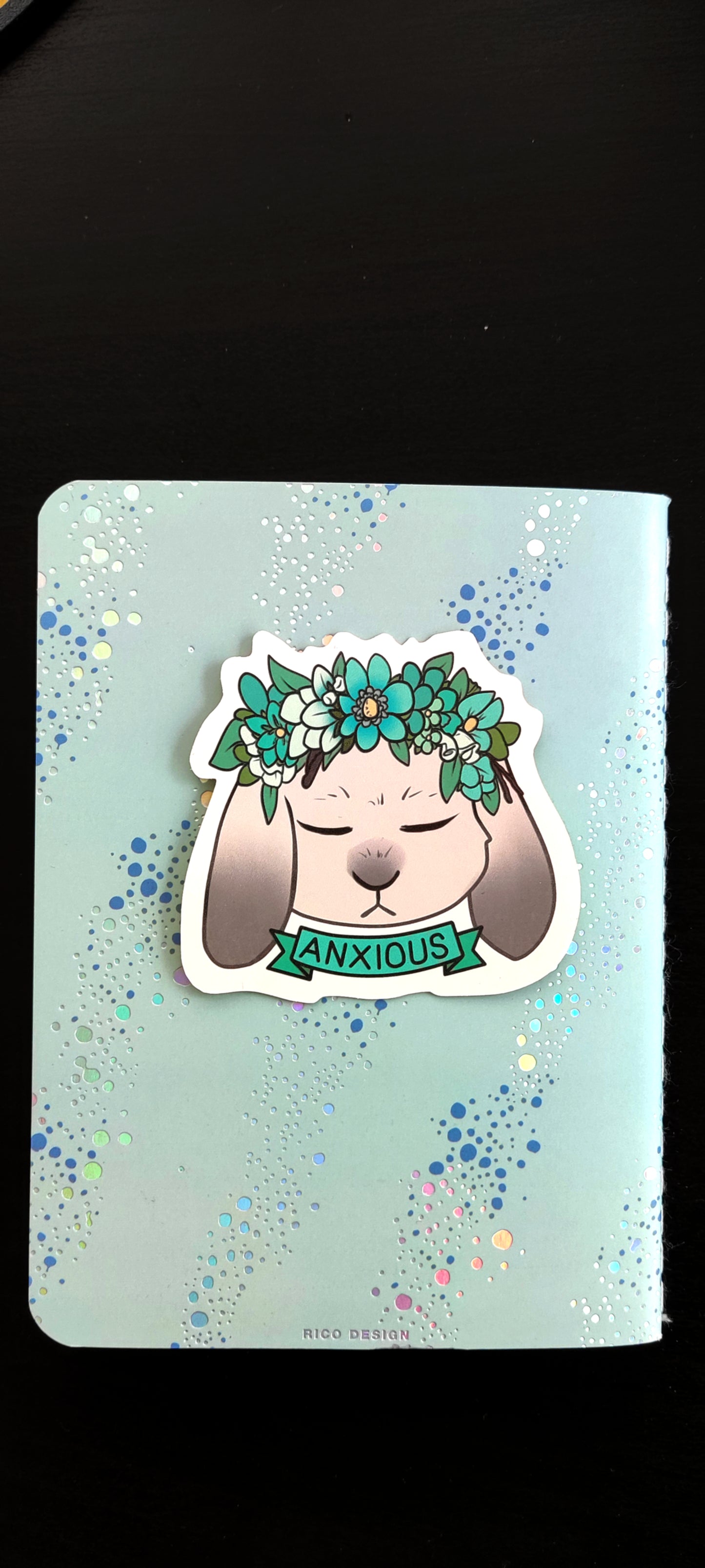 Anxious Bunny Sticker