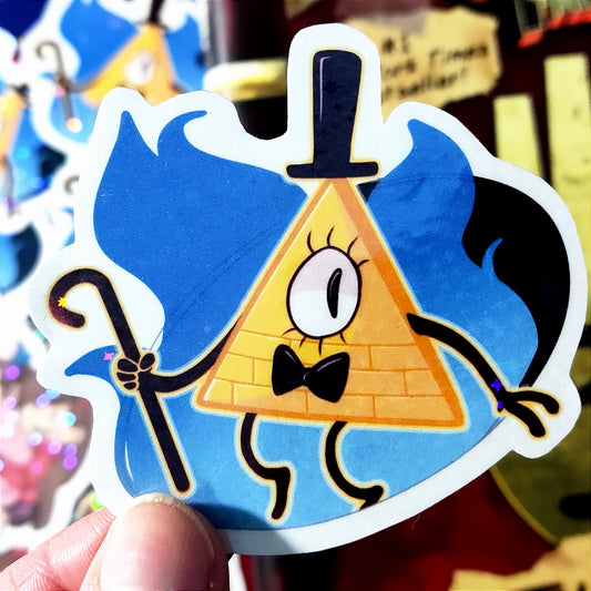 Gravity Falls Bill Cypher Holographic Sticker