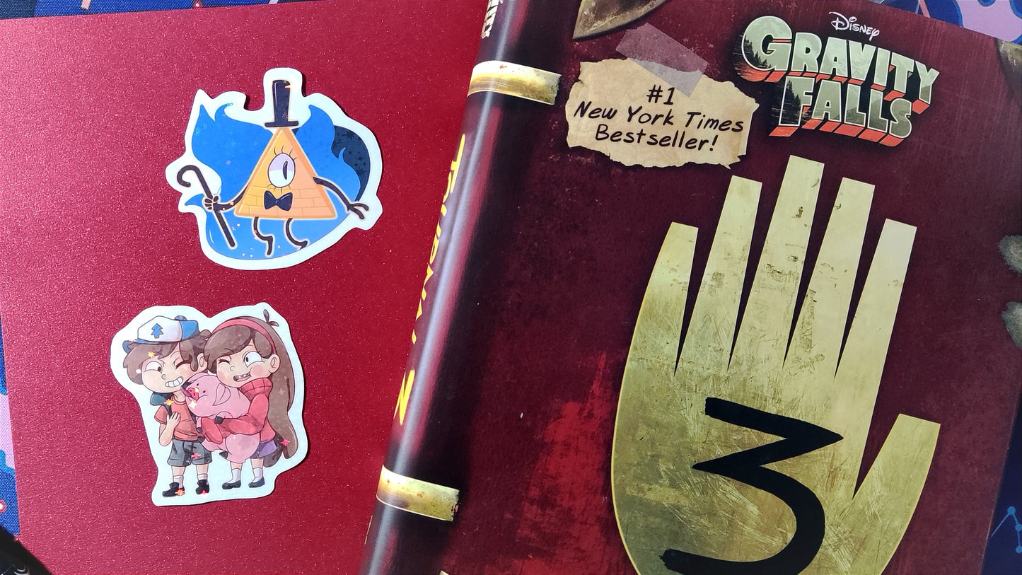 Gravity Falls Dipper & Mable Holographic Sticker | Mystery Twins