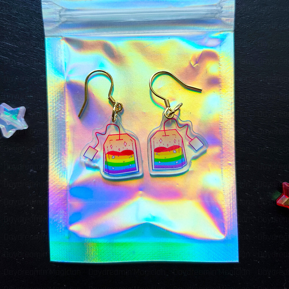 ' LGB-Tea Holo-Acryl Earrings