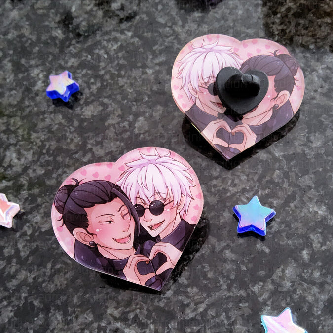 Ship pins (heart-shaped) - SatoSugu | MatchaBlossom | Soukoku | Kavetham