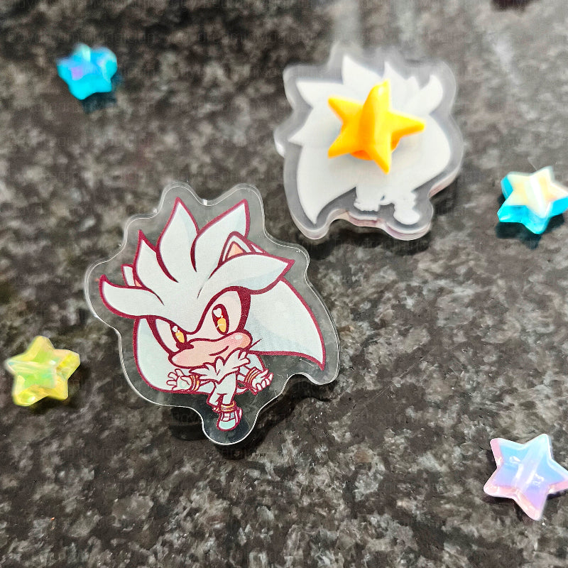 Sonic Characters Acryl Pin - Amy | Blaze | Espeon | Rouge | Silver