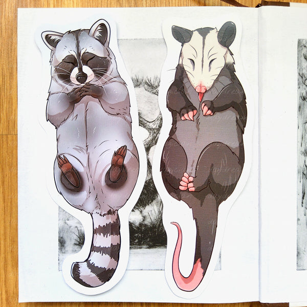 Animal Bookmarks III | Rat | Bunny | Raccoon | Opossum | Frog | Koi | Catfish