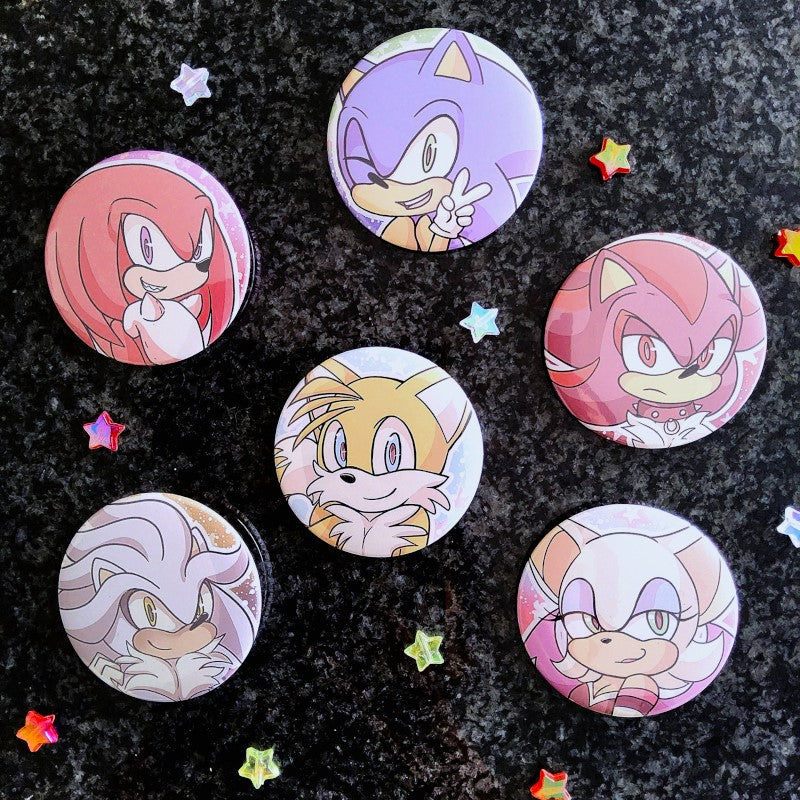 Sonic Character Buttons