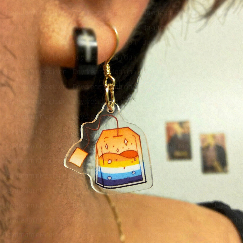 ' LGB-Tea Holo-Acryl Earrings