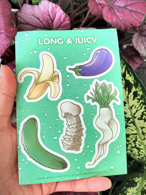 Long/ Round & Juicy Sticker Sheet A6