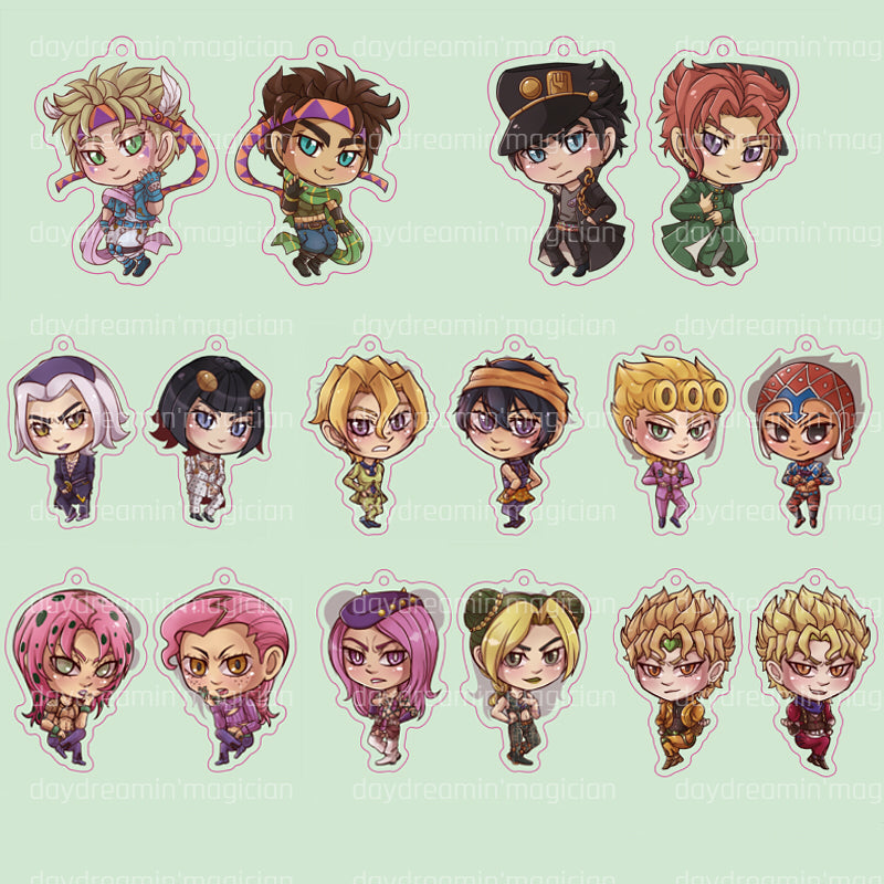 JJBA Characters Charms