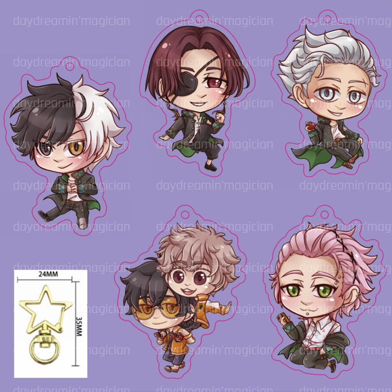 Wind Breaker Charms | Sakura | Suo | Umemiya | Kiryu | Jo Togame & Choji Tomiyama