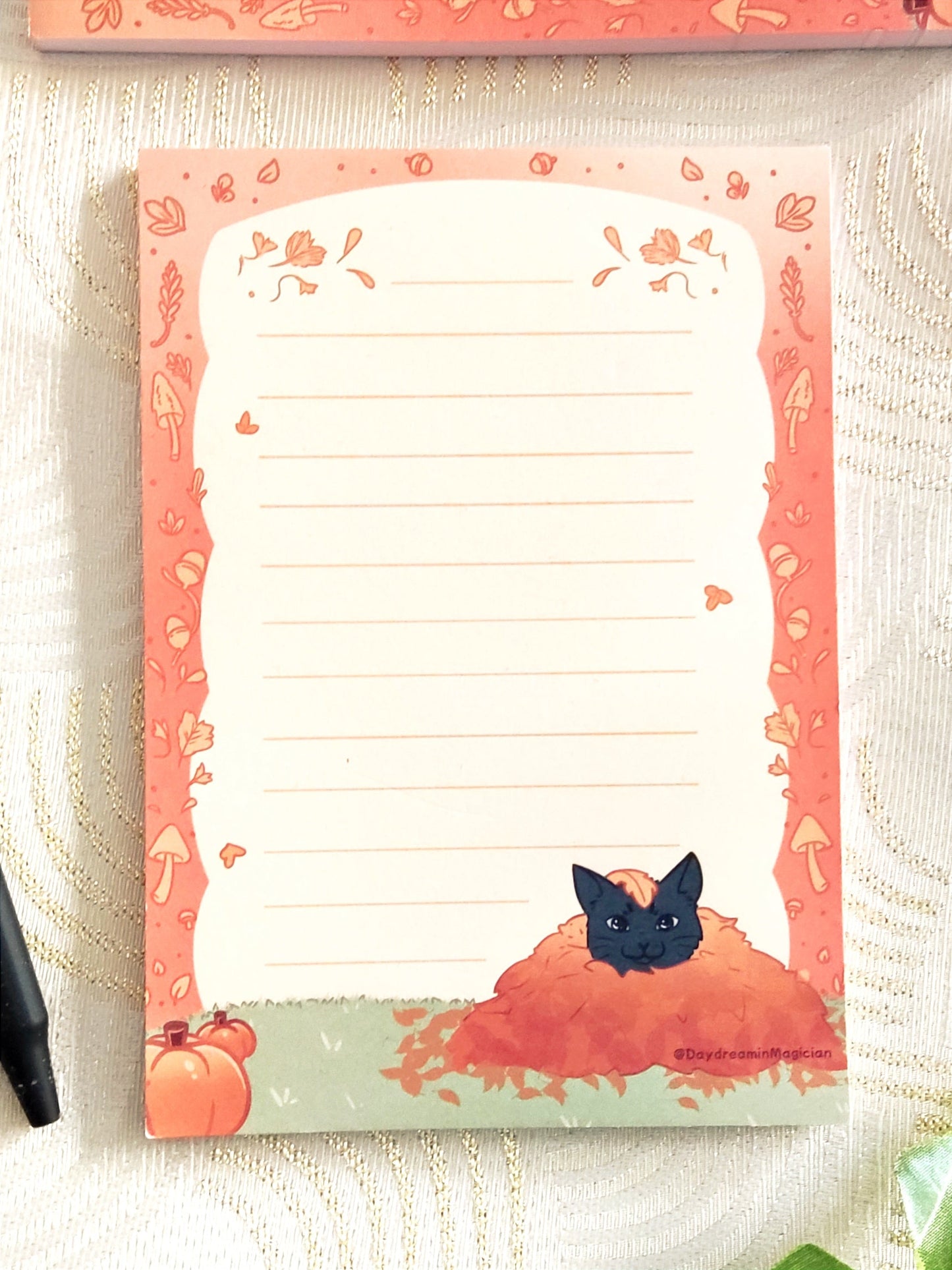 Ghost & Fall Cat Notepad