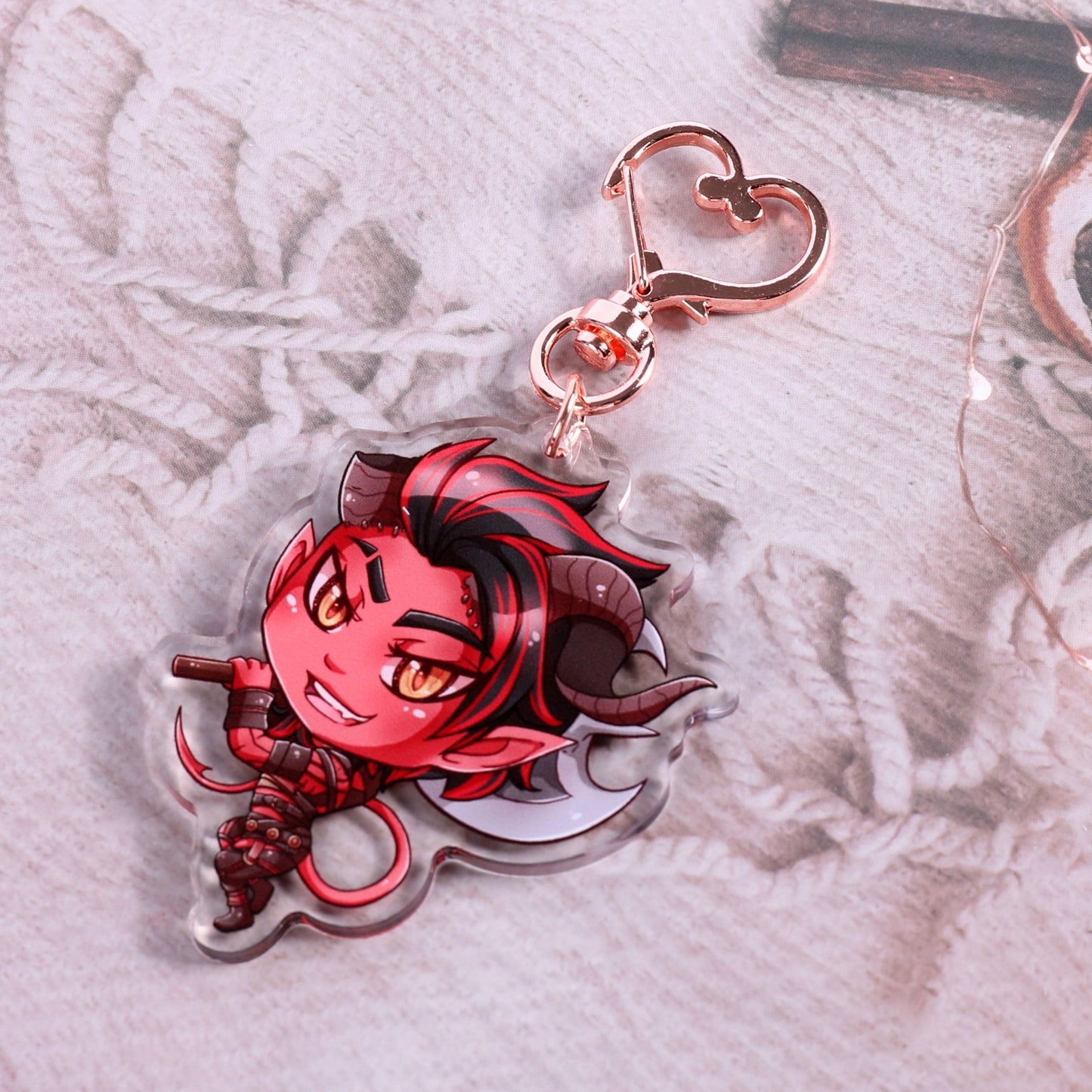 BG3 Karlach Acrylic Charm