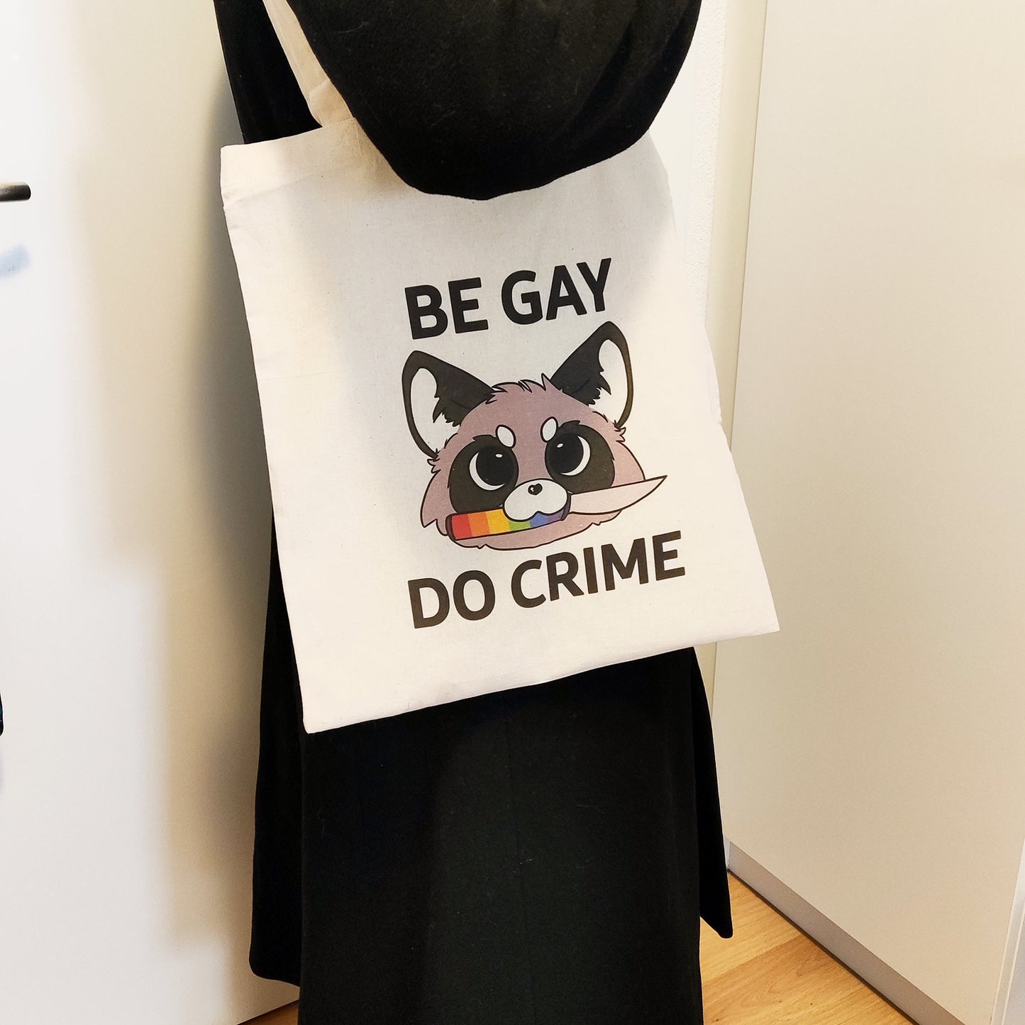 Be Gay Do Crime Totebag | 100% cotton reusable bag