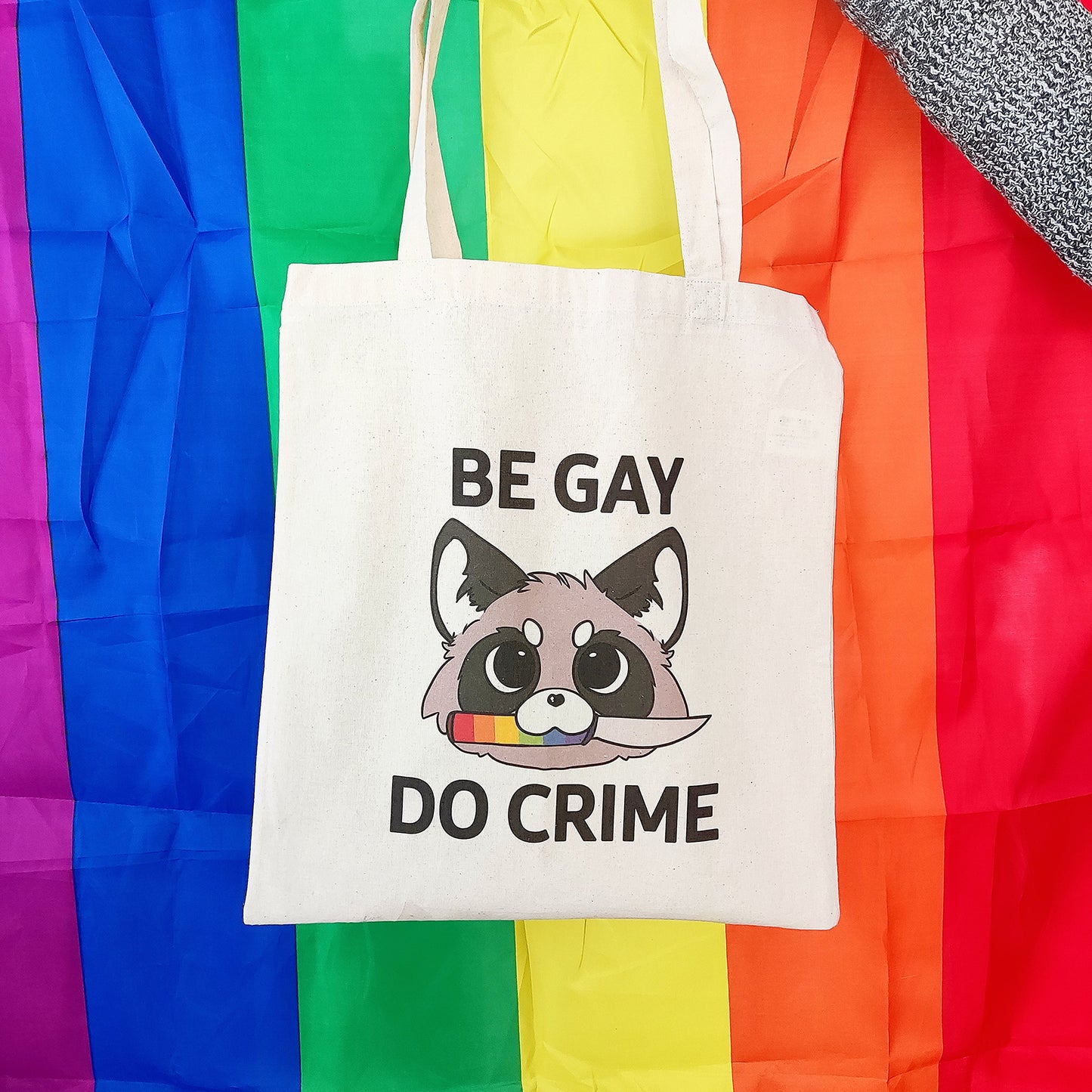 Be Gay Do Crime Totebag | 100% cotton reusable bag