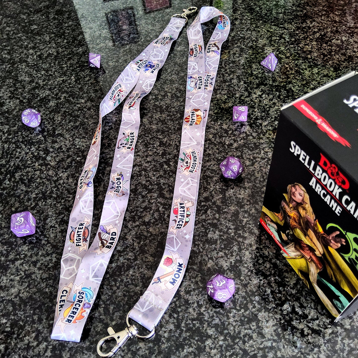 DnD (14) classes lanyard