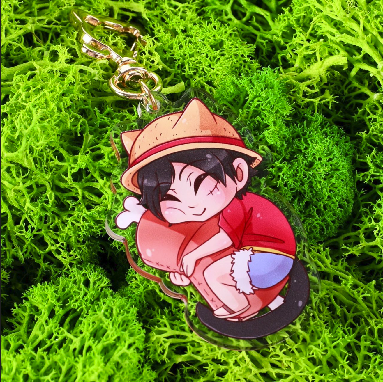 One Piece Neko Luffy Charm